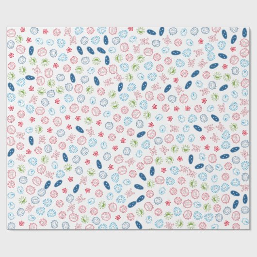 Veilig je leven in bacteriën cadeaupapier (Vlak)