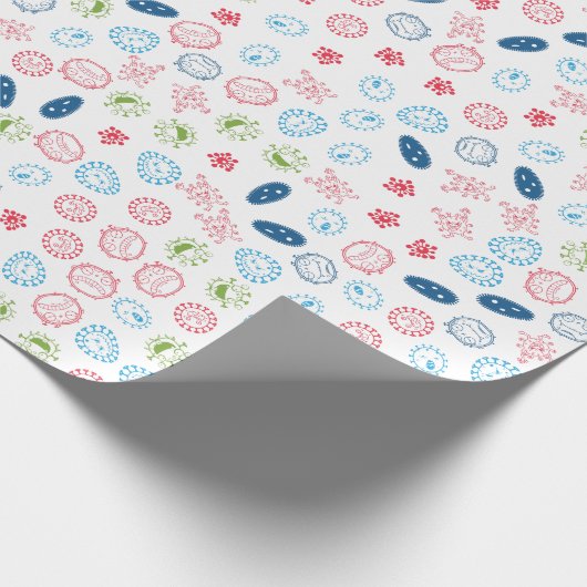 Veilig je leven in bacteriën cadeaupapier (Hoek)