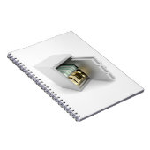 Veilig met goud en contant geld notitieboek (Rechterzijde)