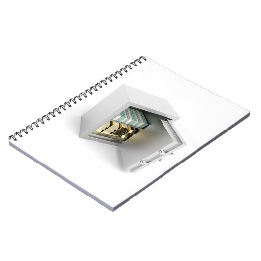 Veilig met goud en contant geld notitieboek (Linkerzijde)