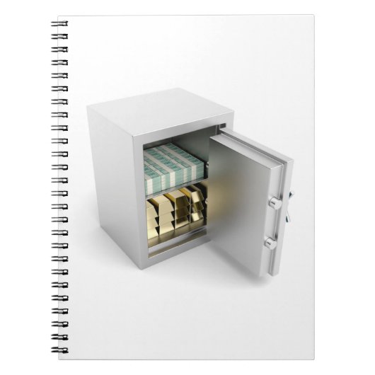 Veilig met goud en contant geld notitieboek (Voorkant)