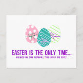 Veilig om eieren in één mand te leggen briefkaart (Voorkant)