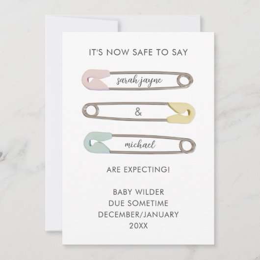 Veilig om te zeggen dat de veiligheidspijn verwach aankondiging (Voorkant)