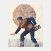 Veilig op het Bord Fleece Deken (Voorkant)