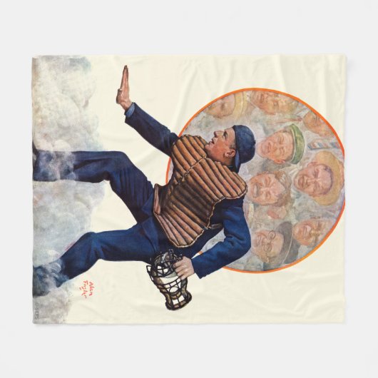 Veilig op het Bord Fleece Deken (Voorkant (Horizontaal))