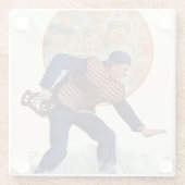 Veilig op het Bord Glazen Onderzetter (Achterkant)