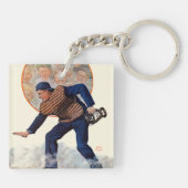 Veilig op het Bord Sleutelhanger (Achterkant)