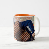 Veilig op het Bord Tweekleurige Koffiemok (Voorkant rechts)