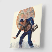 Veilig op het Bord Vierkante Klok (Hoek)