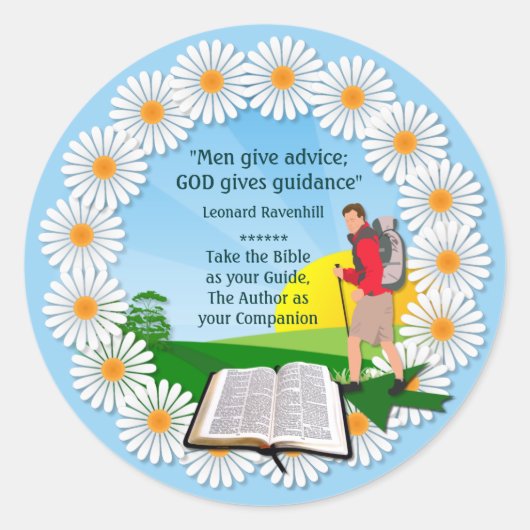 Veilig Reis ~ Ronde Stickers # 2 (Voorkant)