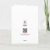 Veilig reizen en Wenskaart voor evenwicht Bedankkaart (Achterkant)