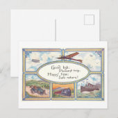  "Veilig reizen" Travel Briefkaart (Voorkant / Achterkant)