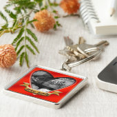 Veilig rijden Foto Hart Sleutelhanger (Zijkant)