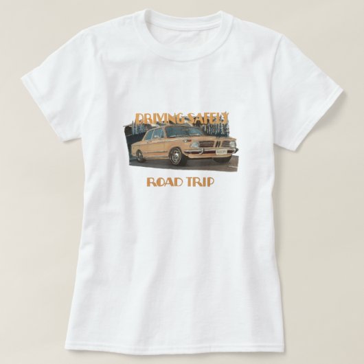 Veilig rijden Road Trip Vrouwen T-shirt (Design voorkant)