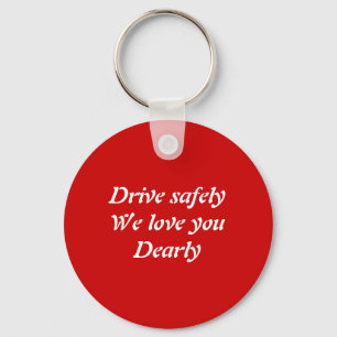Veilig rijden sleutelhanger