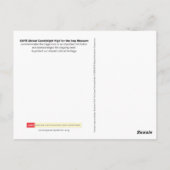 VEILIG VIGIL-briefkaart (met kaars) Briefkaart (Achterkant)