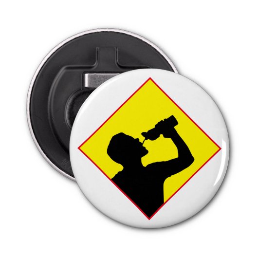 Veilig voor menselijke consumptie button flesopener (Voorkant)