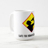 Veilig voor menselijke consumptie koffiemok (Voorkant links)