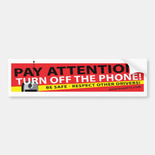 VEILIG ZIJN - DE TELEFOONBUMPERSTICKER VERSCHIJNEN BUMPERSTICKER