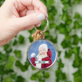 Veilige aangepaste foto's en slogan sleutelhanger (Hand)