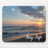 Veilige aangepaste tekstfoto muismat (Voorkant)