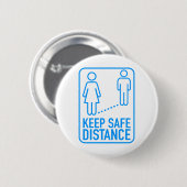 Veilige afstand ronde button 5,7 cm (Voorkant /achterkant)