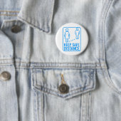 Veilige afstand ronde button 5,7 cm (In situ)