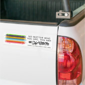 Veilige bumpersticker met mij-vlag (Op Truck)
