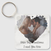 Veilige cadeau voor een man die een vriend is die  sleutelhanger (Voorkant)