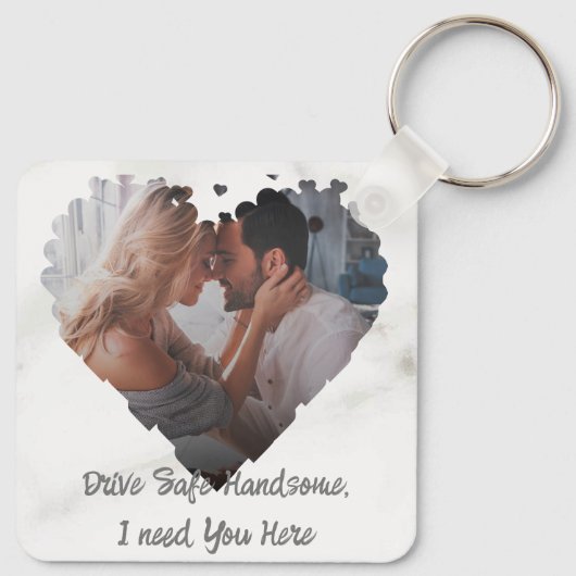 Veilige cadeau voor een man die een vriend is die sleutelhanger (Achterkant)