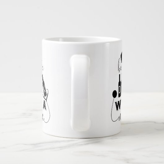 Veilige Drink met een verpleegster Grote Koffiekop (Achterkant)