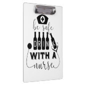 Veilige Drink met een verpleegster Klembord (Rechts)