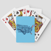 Veilige en gelukkige 4 juli pokerkaarten (Achterkant)