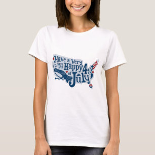 Veilige en gelukkige 4 juli t-shirt