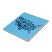 Veilige en gelukkige 4 juli tegeltje (Zijkant)