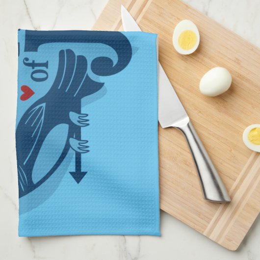 Veilige en gelukkige 4 juli theedoek (Quarter Fold)