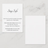 Veilige en informatie Website Kaarten (Voorkant / Achterkant)