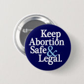 Veilige en legale Button van abortus (Voorkant /achterkant)