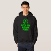 Veilige groene kernenergie hoodie (Voorkant volledig)