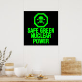 Veilige groene kernenergie poster (Keuken)