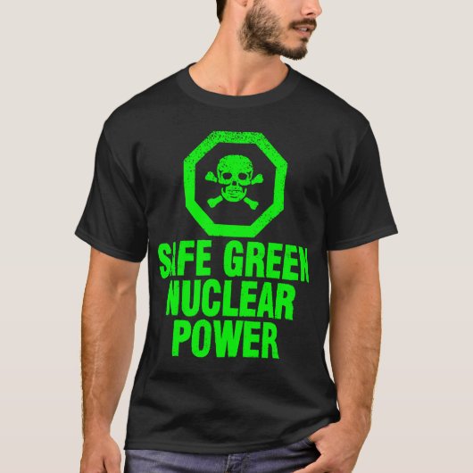 Veilige groene kernenergie t-shirt (Voorkant)