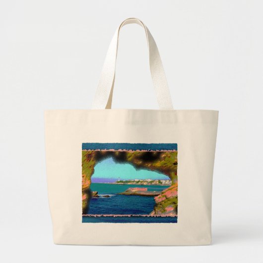 Veilige Haven Grote Tote Bag (Voorkant)