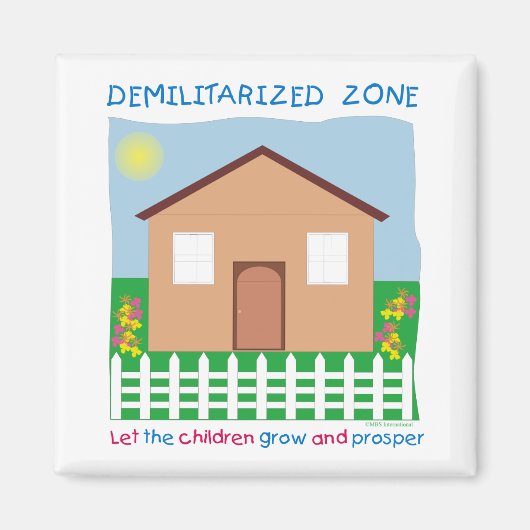 Veilige Huis Gedemilitariseerde zone DMZ bewaart k Magneet (Voorkant)