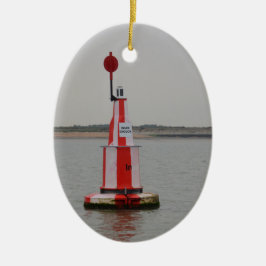 Veilige Kanaalboei Rivier Crouch Keramisch Ornament