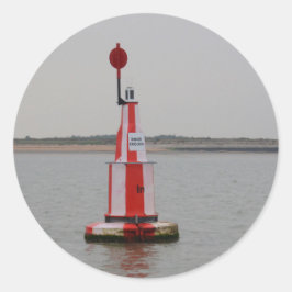 Veilige Kanaalboei Rivier Crouch Ronde Sticker