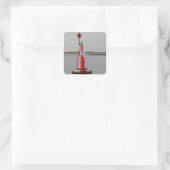 Veilige Kanaalboei Rivier Crouch Vierkante Sticker (Tas)