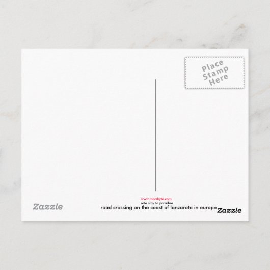 veilige manier om briefkaart te paradijs (Achterkant)