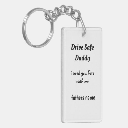 Veilige papa Sleutelhanger (Voorkant Links)