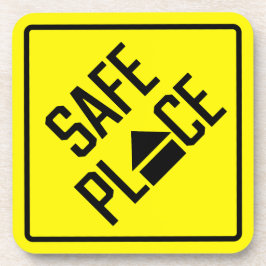 Veilige plaats Hard Plastic Onderzetter