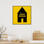 Veilige plaatsteken poster (Keuken)